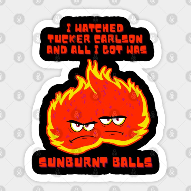 SUNBURNT BALLS Sticker by TJWDraws